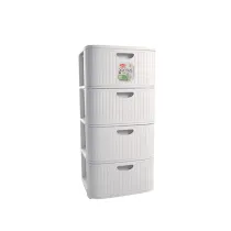 CASSETTIERA 'ELEGANCE' dust white