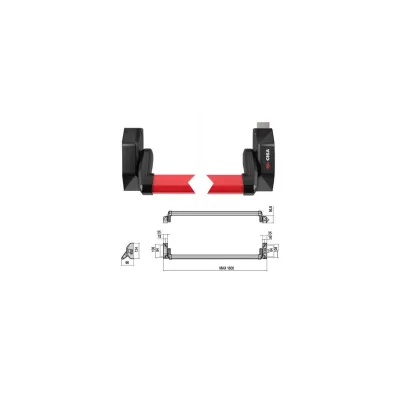 MANIGLIONE ANTIPANICO ALPHA PUSH '5M016' senza scrocco centrale