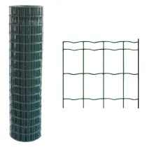 RETE ELETTROSALDATA PLASTIFICATA 76,2 x 63,5 Filo Ø mm. 1,6/2 - H. cm 150 x mt. 25