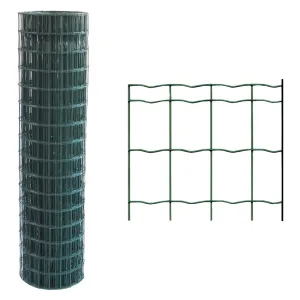 RETE ELETTROSALDATA PLASTIFICATA 76,2 x 63,5 Filo Ø mm. 1,6/2 - H. cm 120 x mt. 25