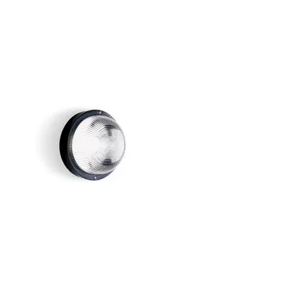 PLAFONIERA TONDA NERO