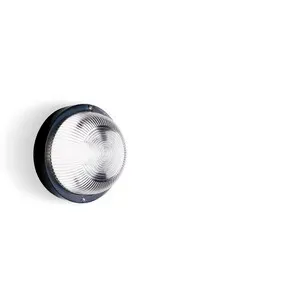 PLAFONIERA TONDA NERO