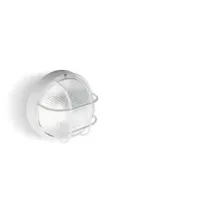 PLAFONIERA TONDA GRIGLIA BIANCO