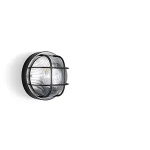 PLAFONIERA TONDA GRIGLIA NERO