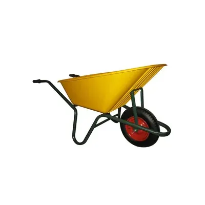 CARRIOLA SMONTATA C/VASCA IN PLASTICA 100 L GIALLO