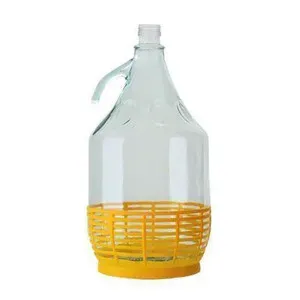 DAMIGIANA DAMA VETRO C/CESTINO 5 L P/TAPPO A VITE (6,0 PZ)