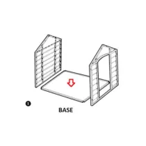 ZZ-BASE X CUCCIA CANI PVC BEIGE/M