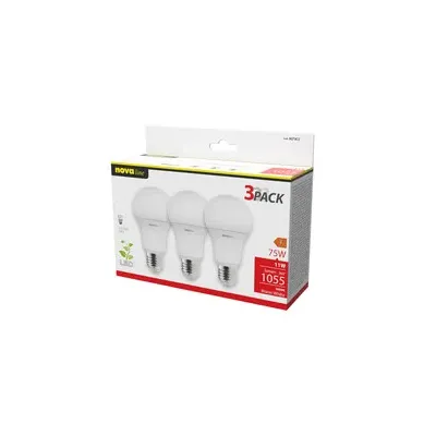 NOVA LAMPADA LED CLASSIC E27 11W 3000K PZ.3