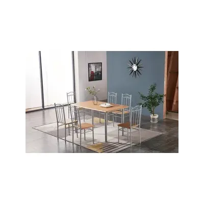 SET 6 SEDIE LEGNO CHIARO