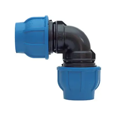 RACCORDO POLIPROP GOMITO 90 40X40 MM (5,0 PZ)