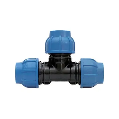RACCORDO POLIPROP TEE 90 40X40X40 MM* (5,0 PZ)