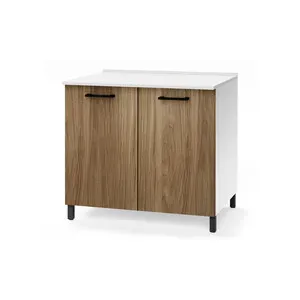 KIT CUCINA BASE 2 ANTE 80X50XH85 CM NOCE