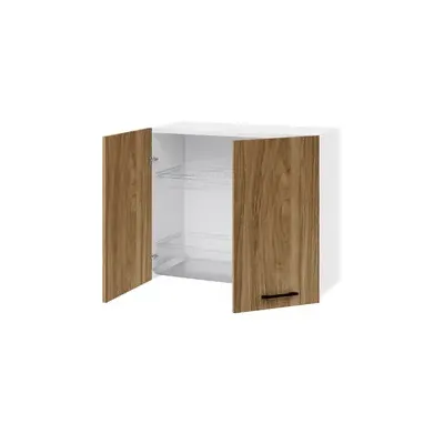 KIT CUCINA PENSILE 2 ANTE SCOLAPIATTI 80X32XH72 CM NOCE