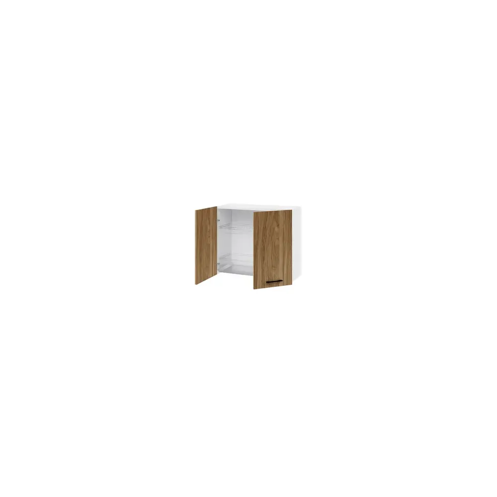 KIT CUCINA PENSILE 2 ANTE SCOLAPIATTI 80X32XH72 CM NOCE