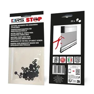 BOTTONE ANTIVENTO P/ZANZARIERA 20PZ