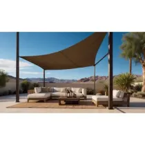 C TENDA VELA OMBREGGIANTE RETTANG HDPE 3X4 BEIGE