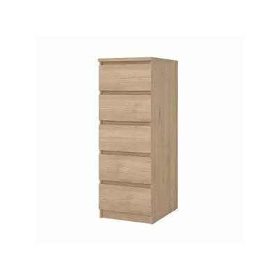 KIT CASSETTIERA NAIA 5 CASS 40X50X111CM ROVERE