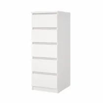KIT CASSETTIERA NAIA 5 CASS 40X50X111CM BIANCO