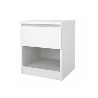 KIT COMODINO NAIA 1 CASS 40X40X49,5CM BIANCO