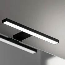 APPLIQUE DA BAGNO LED SPL023D W5 K4000 NERO CM.30