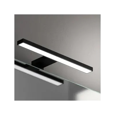 APPLIQUE DA BAGNO LED SPL023D W5 K4000 NERO CM.30