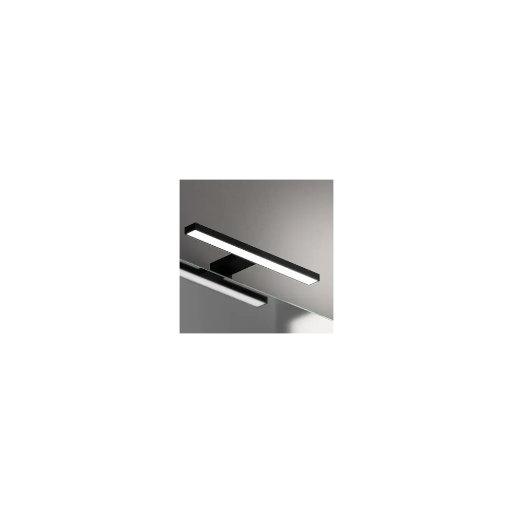 APPLIQUE DA BAGNO LED SPL023D W5 K4000 NERO CM.30