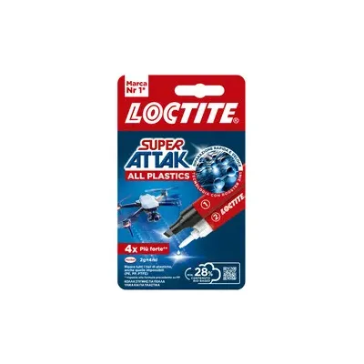 ADESIVO SUPER ATTAK ALL PLASTICS 2G+4ML