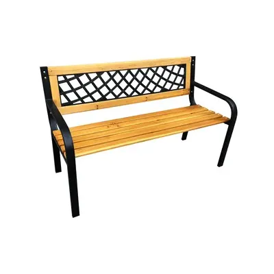 C PANCHINA NERO/LEGNO NATURALE 118X50X75 SOSTA