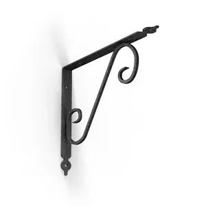 REGGIMENSOLA TOSCANIA 330X280 MM NERO MARTELLATO (10,0 PZ)