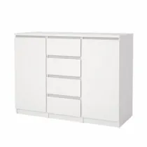 KIT MADIA 2ANTE+4CASS NAIA 121X50X91CM BIANCO