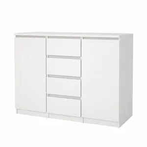 KIT MADIA 2ANTE+4CASS NAIA 121X50X91CM BIANCO