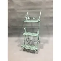 C FIORIERA C/RUO 3 RIP 54X34X78CM VERDE SAL EPOQUE (2,0 PZ)