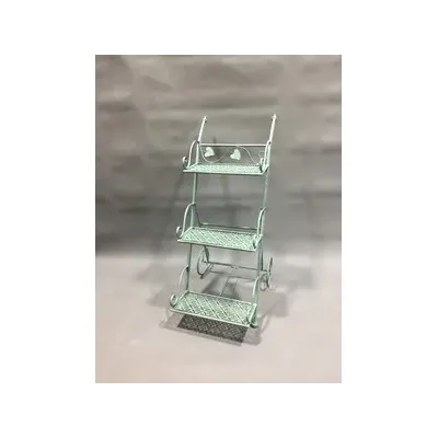 C FIORIERA C/RUO 3 RIP 54X34X78CM VERDE SAL EPOQUE (2,0 PZ)