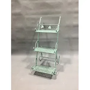 C FIORIERA C/RUO 3 RIP 54X34X78CM VERDE SAL EPOQUE (2,0 PZ)