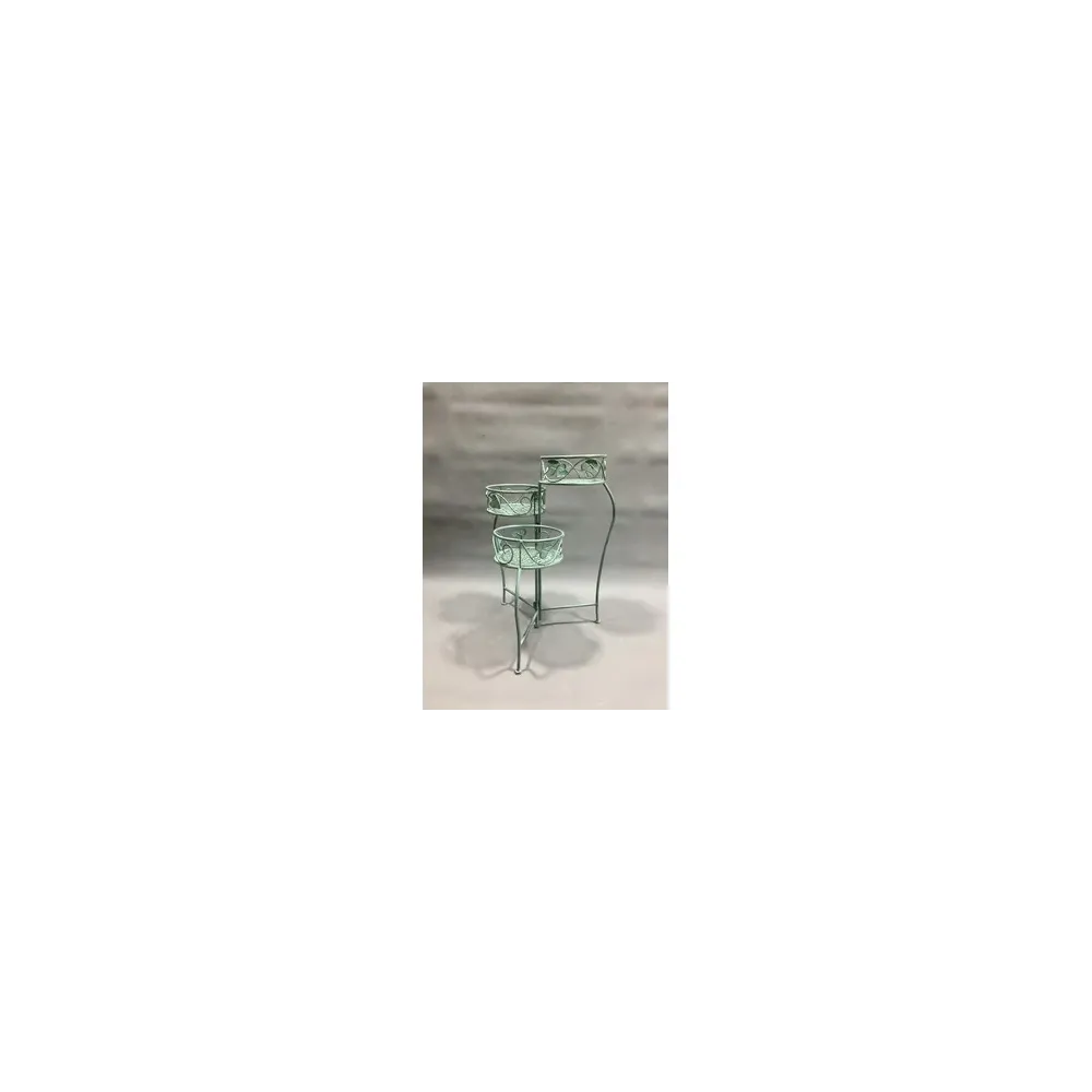 C FIORIERA 3 POSTI 44X46XH65CM VERDE SALVIA EPOQUE (2,0 PZ)