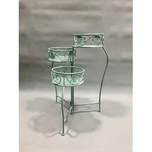 C FIORIERA 3 POSTI 44X46XH65CM VERDE SALVIA EPOQUE (2,0 PZ)