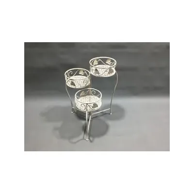 C FIORIERA 3 POSTI 44X46XH65CM BIANCO ANTICO EPOQUE (2,0 PZ)