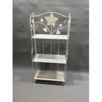 C SCAFFALE 3 RIPIANI 60X28X127CM BIANCO ANT EPOQUE (2,0 PZ)