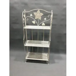 C SCAFFALE 3 RIPIANI 60X28X127CM BIANCO ANT EPOQUE (2,0 PZ)