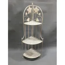 C ANGOLIERA 3 RIPIANI 49X33X126CM BIANCO ANT EPOQUE (2,0 PZ)