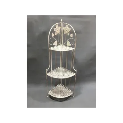 C ANGOLIERA 3 RIPIANI 49X33X126CM BIANCO ANT EPOQUE (2,0 PZ)