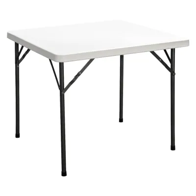 TAVOLO QUADRATO PIEGHEVOLE 'PARTY' cm 87 x 87 x h. 74 - colore bianco