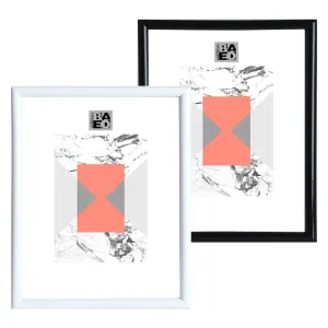 CORNICE 'AMBROISE' cm 13 x 18 con portafoto - nero