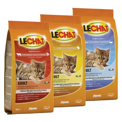 CROCCANTINI PER GATTI 'LE CHAT' manzo e ortaggi - kg 1