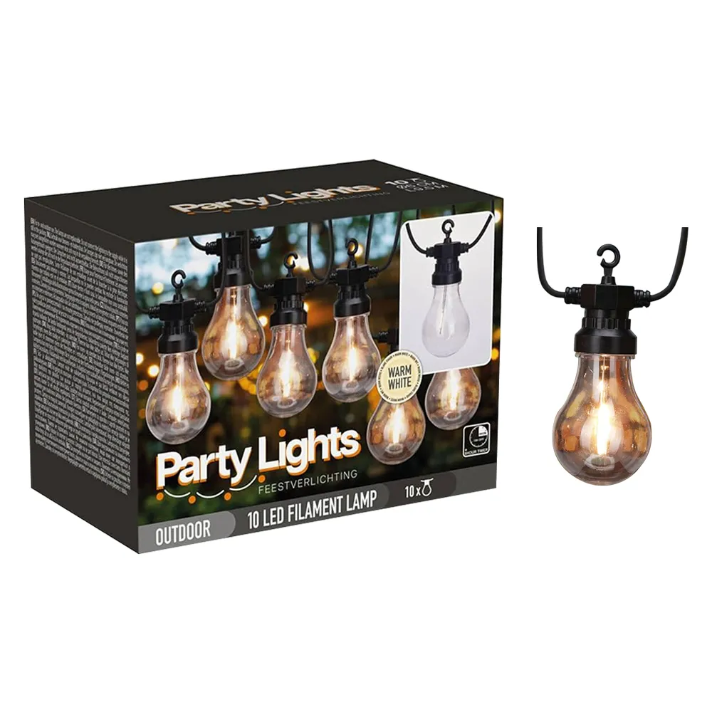 LUMINARIA 'PARTY LIGHTS' cavo mt. 5 - 10 lampade