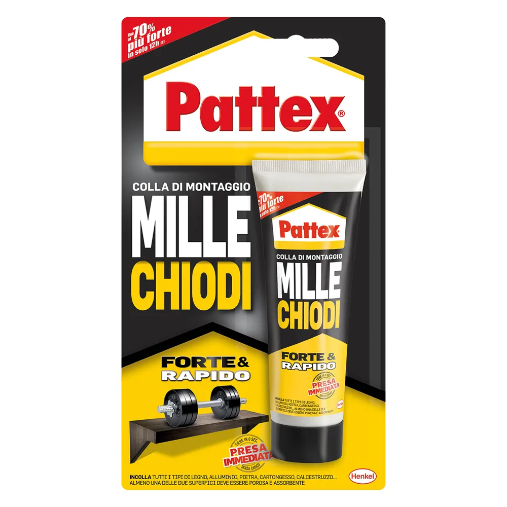 ADESIVO MILLECHIODI 'FORTE&RAPIDO' gr. 250 + 40% gratis - col. bianco