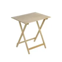 TAVOLO LEGNO PIEGHEVOLE  80X60XH73CM NATURALE