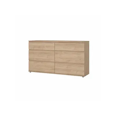 KIT CASSETTIERA DOPPIA 6 CASS 153,4X40X83,7CM ROVERE