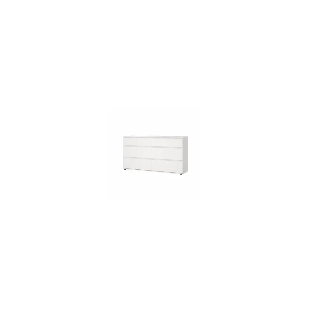 KIT CASSETTIERA DOPPIA 6 CASS 153,4X40X83,7CM BIANCO