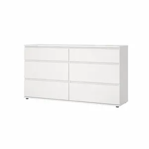 KIT CASSETTIERA DOPPIA 6 CASS 153,4X40X83,7CM BIANCO